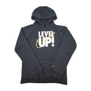 Boys Nike 3Brand Pullover Hoodie Level Up Black Large